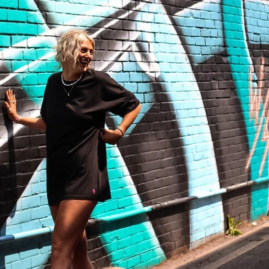 LADIES DRESS - BLACK - Wittering Surf Shop