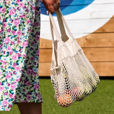 SURF MESH GROCERY BAG - NATURAL - Wittering Surf Shop