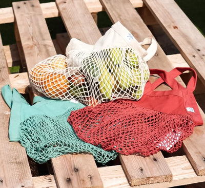 SURF MESH GROCERY BAG - NATURAL - Wittering Surf Shop