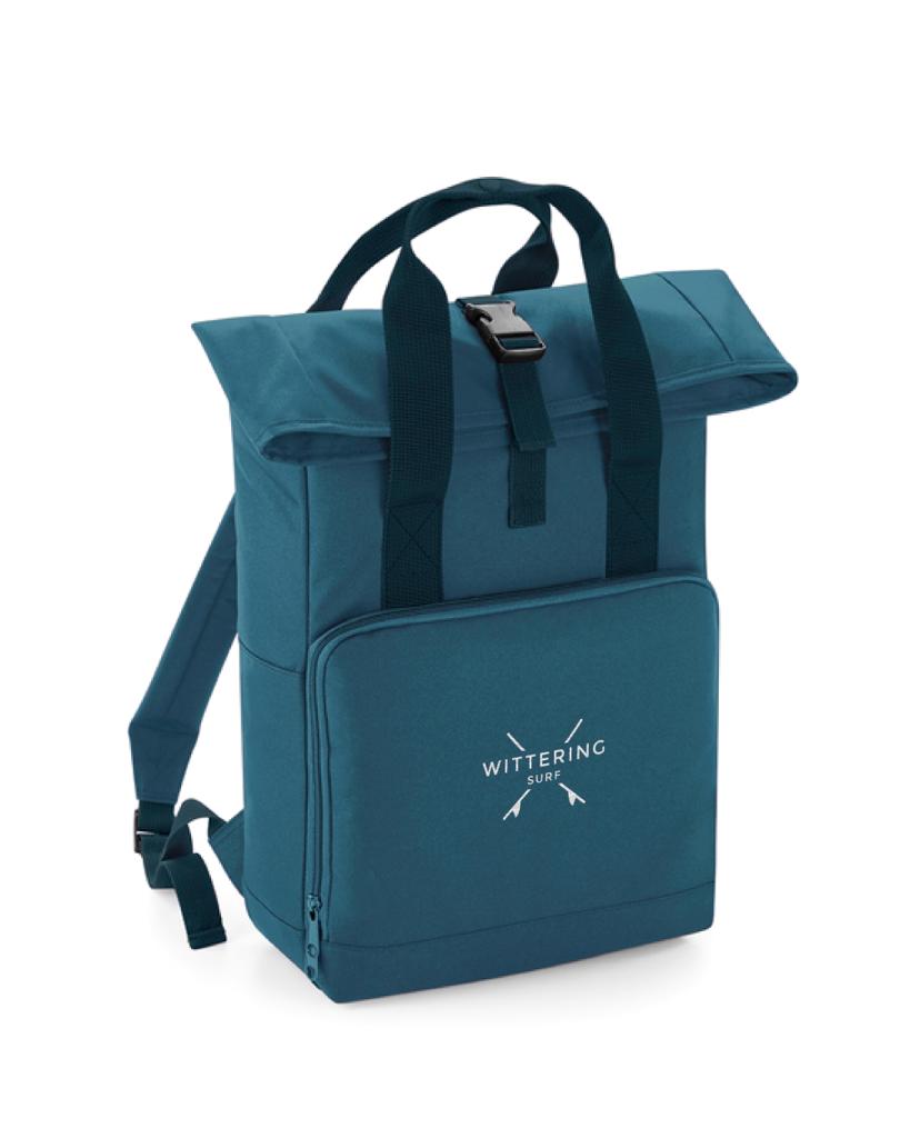 ROLL TOP BACKPACK - PETROL BLUE