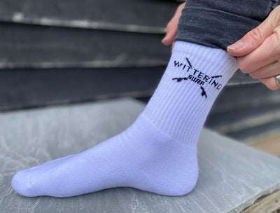 WITTERING SURF CREW SOCKS - WHITE