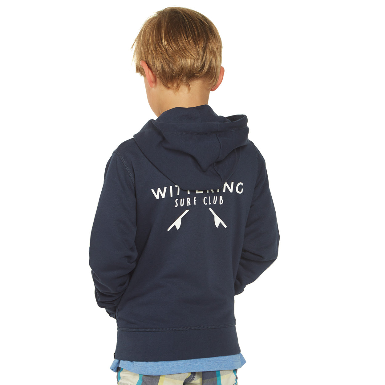 KIDS DORY HOODIE - NAVY - Wittering Surf Shop