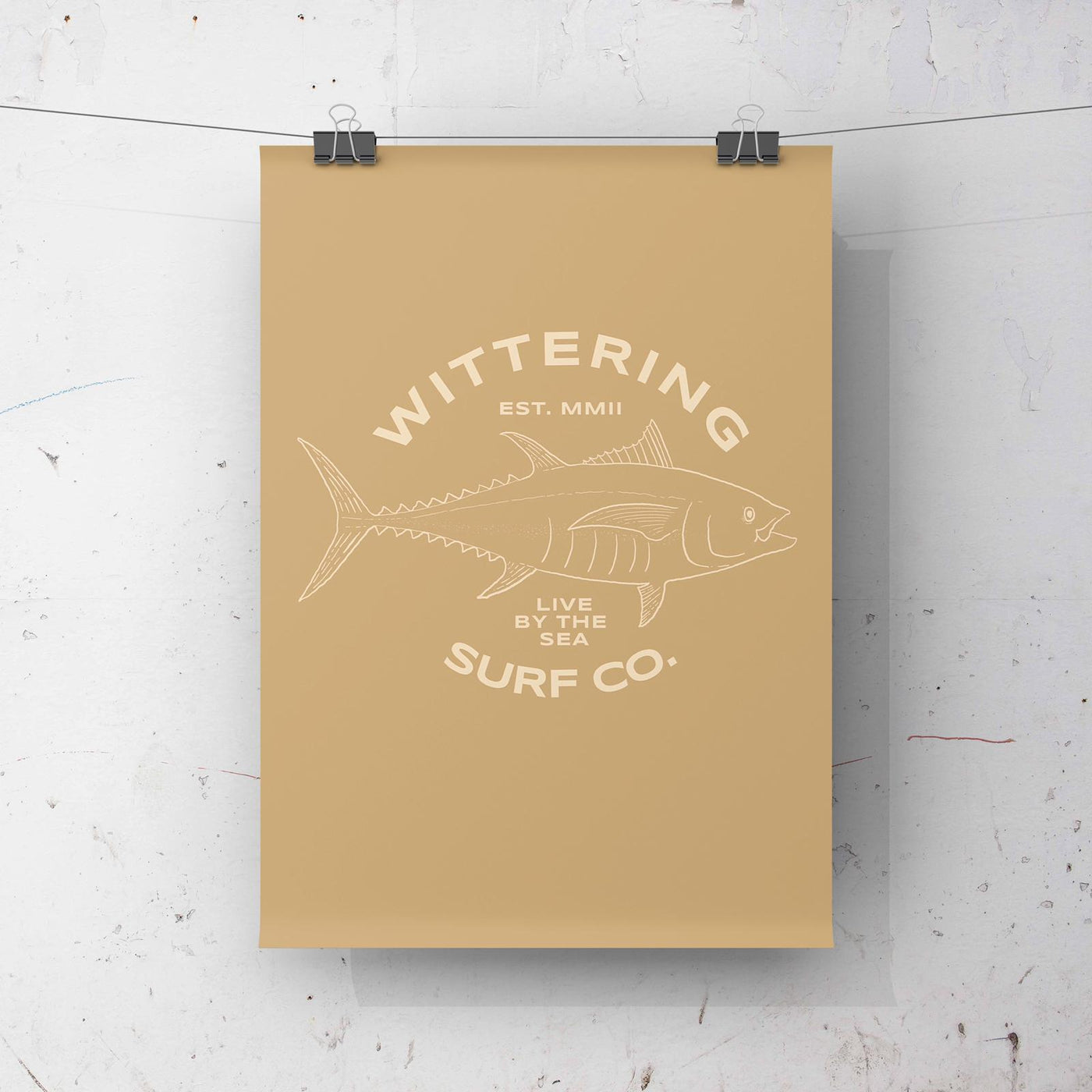 WITTERING SURF POSTERS - LIVE BY THE SEA - Wittering Surf Shop