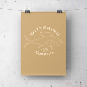 WITTERING SURF POSTERS - LIVE BY THE SEA - Wittering Surf Shop