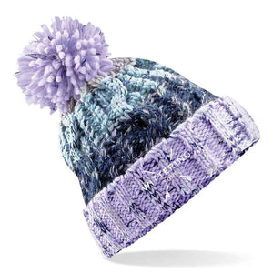 CORKSCREW RINSE BEANIE - LAVENDER/NAVY/GREY - Wittering Surf Shop