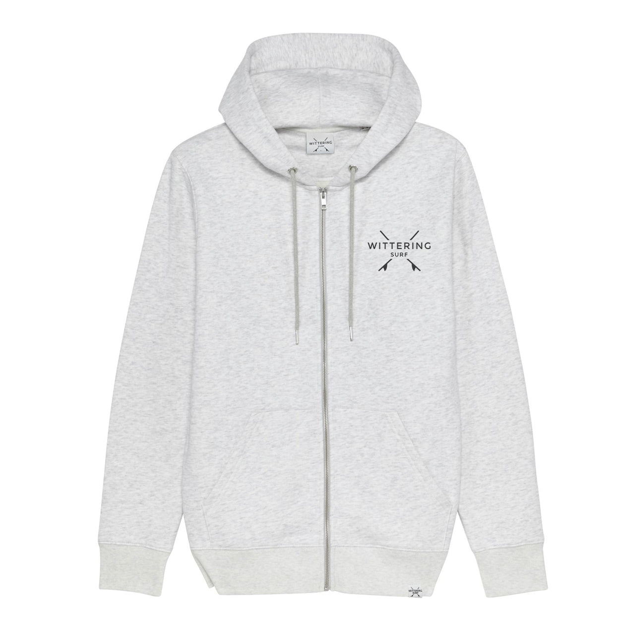 DORY ZIP HOODIE - HEATHER ASH - Wittering Surf Shop