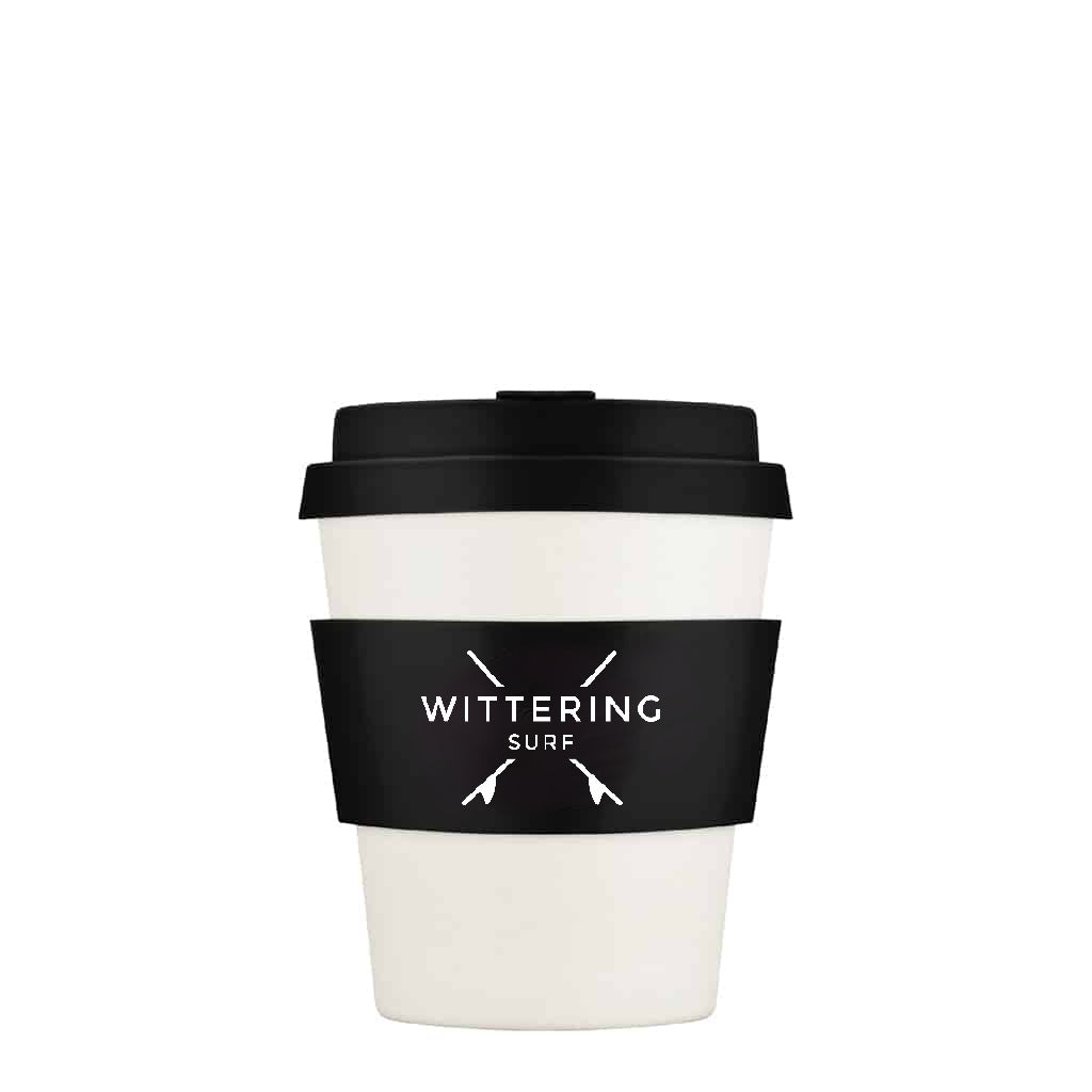 Wittering Surf Reusable Takeaway Cup - Monochrome