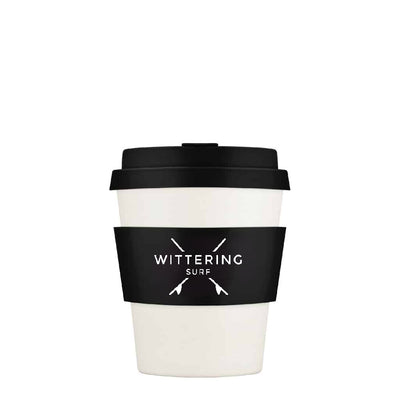 Wittering Surf Reusable Takeaway Cup - Monochrome