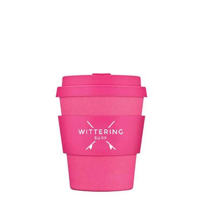 Wittering Surf Reusable Takeaway Cup - Pink - Wittering Surf Shop