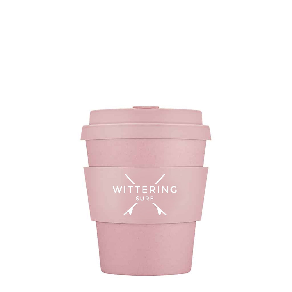 Wittering Surf Reusable Takeaway Cup - Powder pink - Wittering Surf Shop