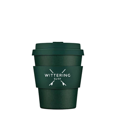 Wittering Surf Reusable Takeaway Cup - Pine Green