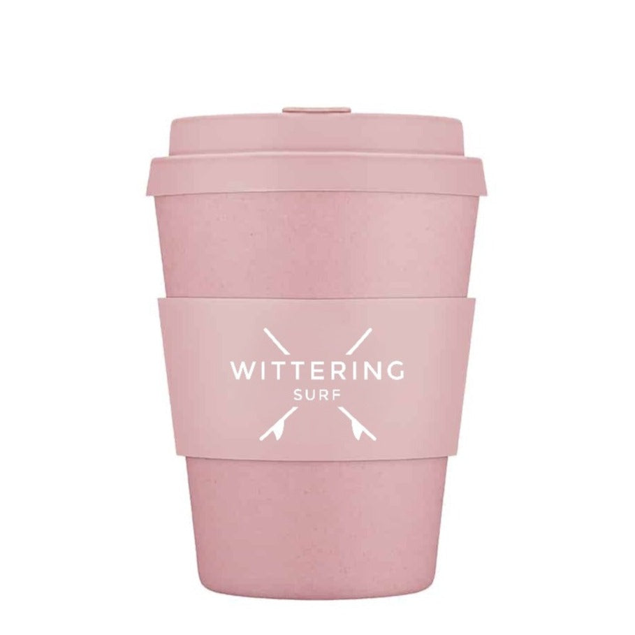 Wittering Surf Reusable Takeaway Cup - Powder pink