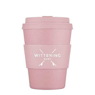 Wittering Surf Reusable Takeaway Cup - Powder pink