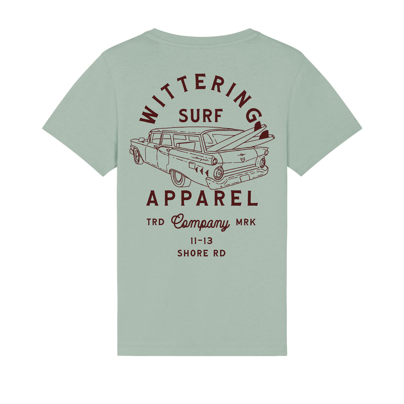 KIDS 59 FORD WAGON T-SHIRT- ALOE