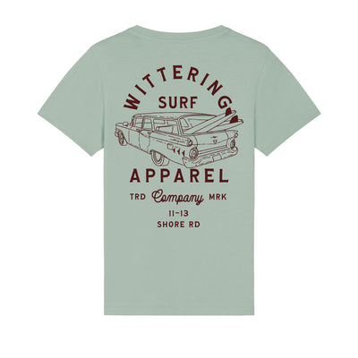 KIDS 59 FORD WAGON T-SHIRT- ALOE