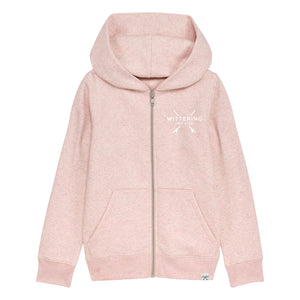 KIDS DORY HOODIE - CREAM HEATHER PINK - Wittering Surf Shop