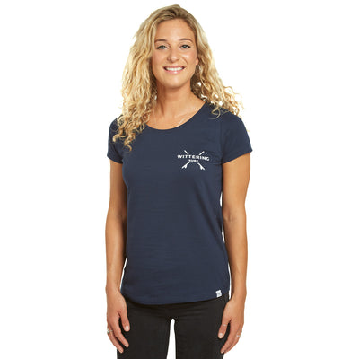 LADIES EVERYDAY T-SHIRT - NAVY BLUE - Wittering Surf Shop