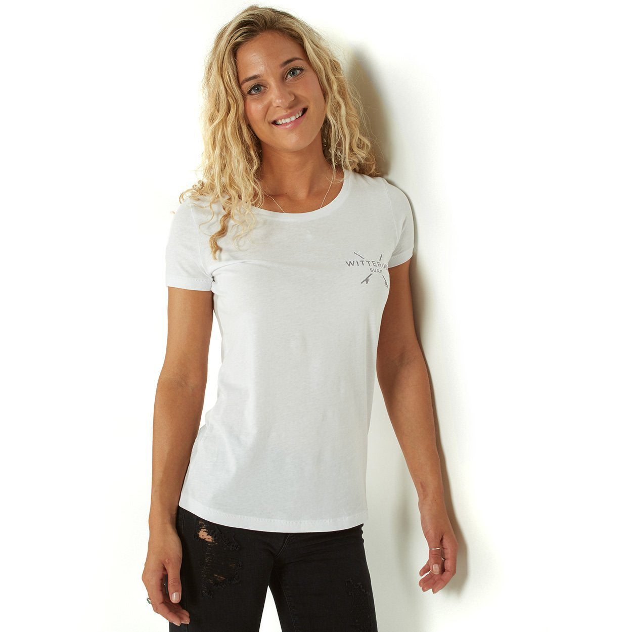 LADIES EVERYDAY T-SHIRT - WHITE - Wittering Surf Shop