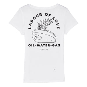 LADIES OIL WATER GAS T-SHIRT - Wittering Surf Shop