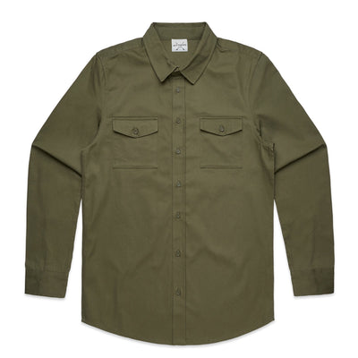 MILITARY SHIRT - ARMY GREEN - Wittering Surf Shop