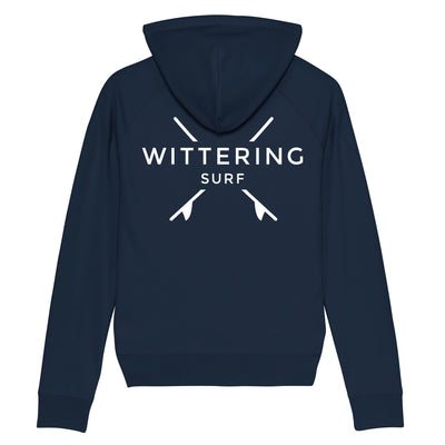 LADIES LOW TIDE HOODIE - NAVY BLUE - Wittering Surf Shop