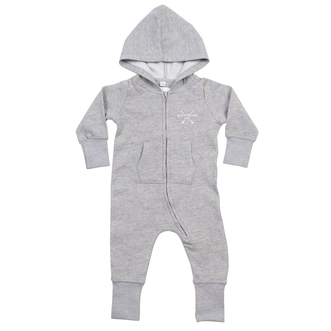 TODDLER HOODED ONESIE - HEATHER GREY - Wittering Surf Shop