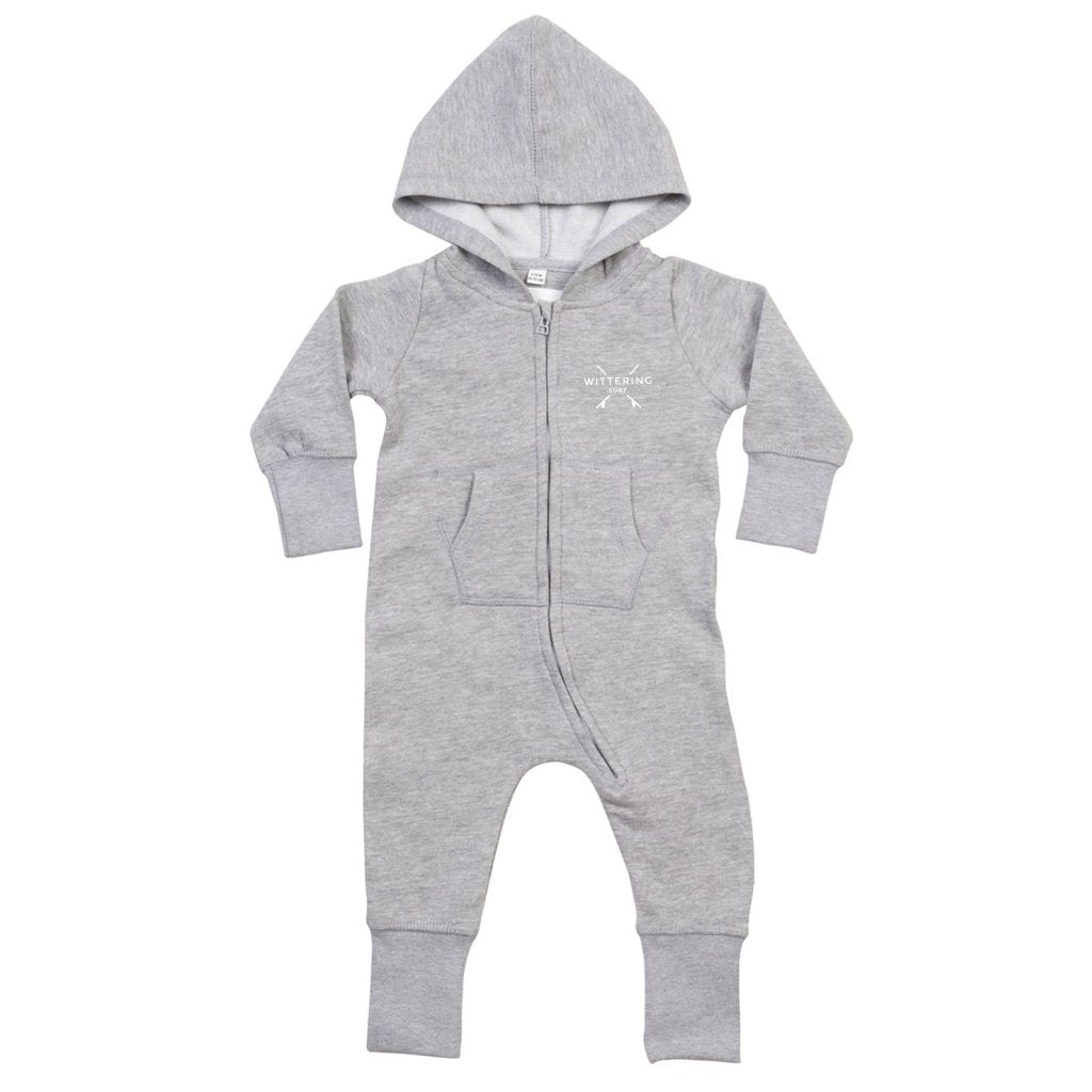 TODDLER HOODED ONESIE - HEATHER GREY - Wittering Surf Shop