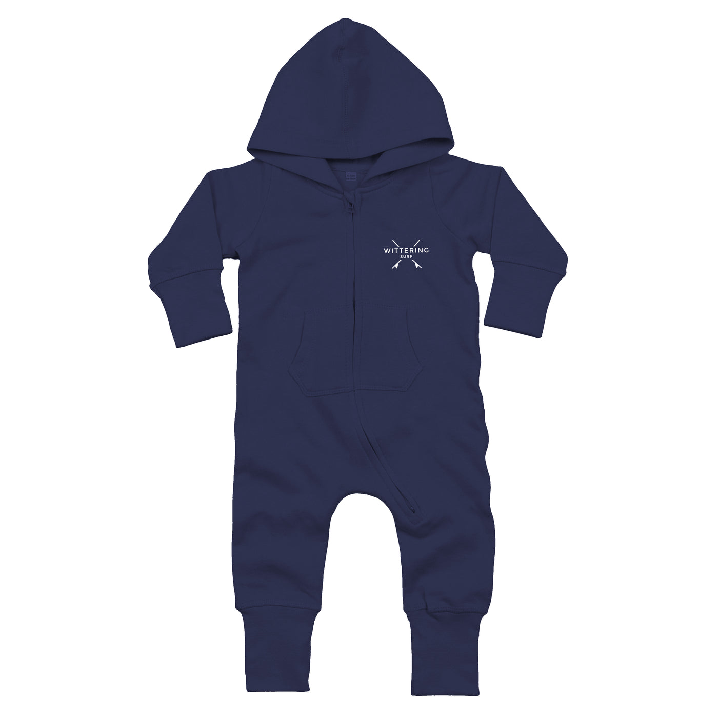 TODDLER HOODED ONESIE - NAVY