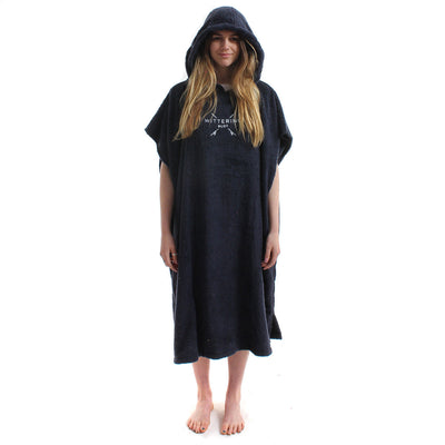 WITTERING SURF HOODED CHANGE ROBE - NAVY - 3 SIZES