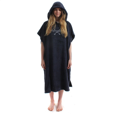WITTERING SURF HOODED CHANGE ROBE - NAVY - 3 SIZES - Wittering Surf Shop