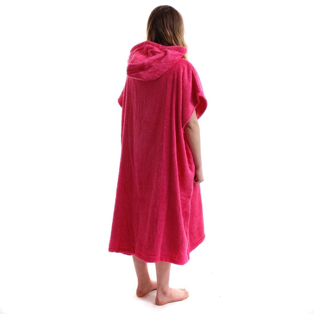 WITTERING SURF HOODED CHANGE ROBE - HOT PINK - 3 SIZES - Wittering Surf Shop