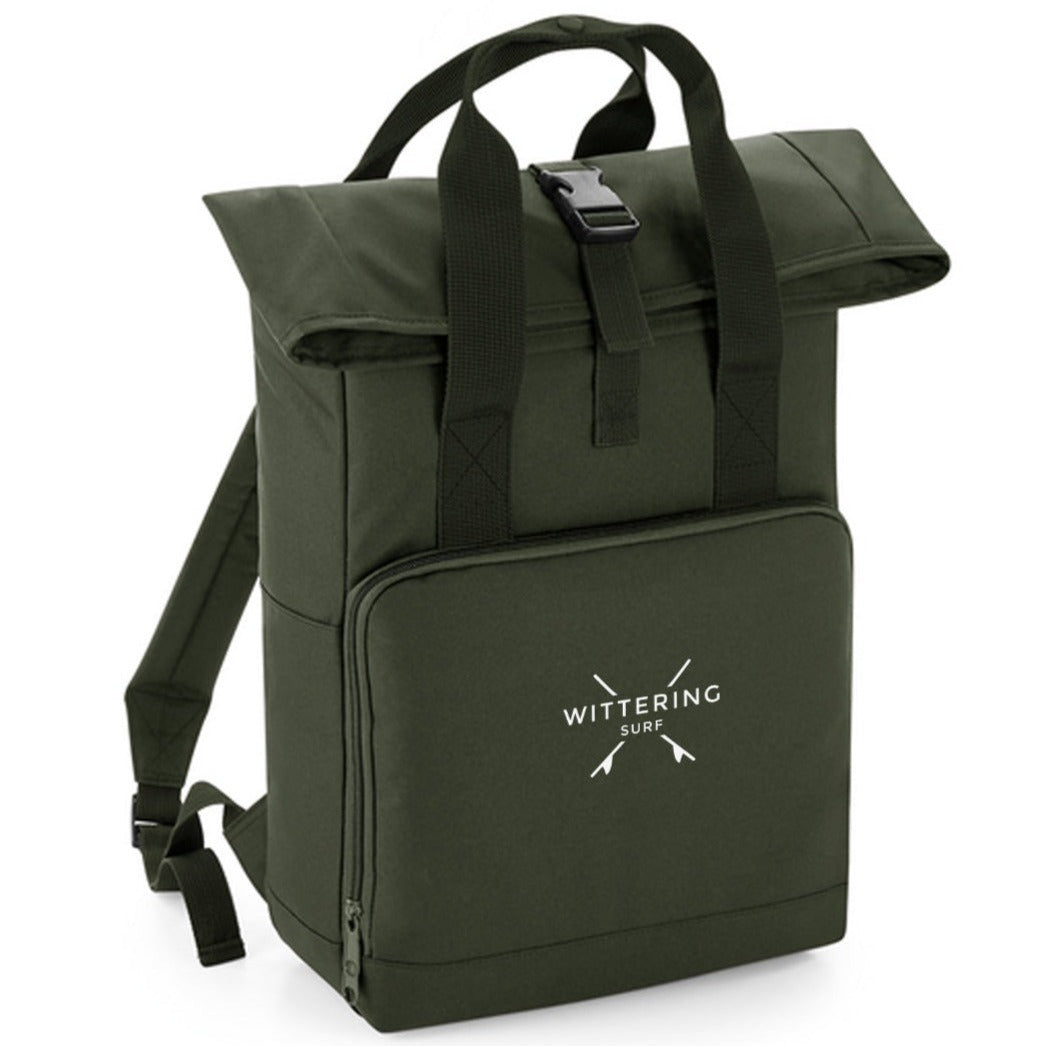 ROLL TOP BACKPACK - MILITARY GREEN