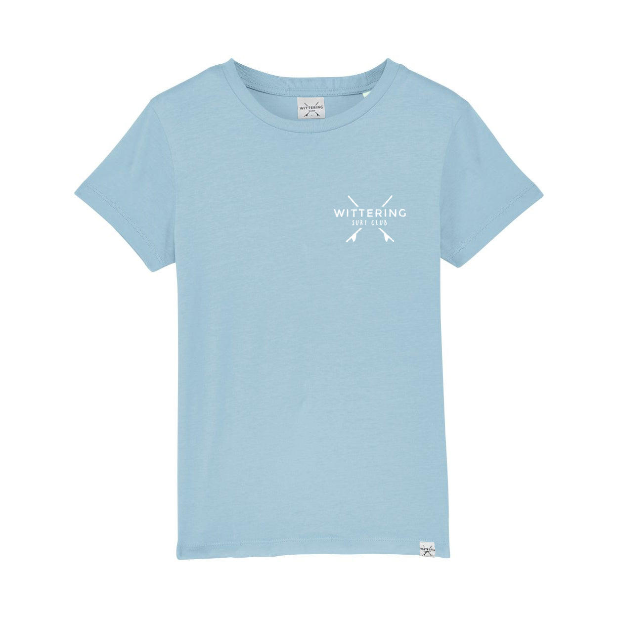 KIDS EVERYDAY SURF CLUB T-SHIRT - SKY BLUE - Wittering Surf Shop