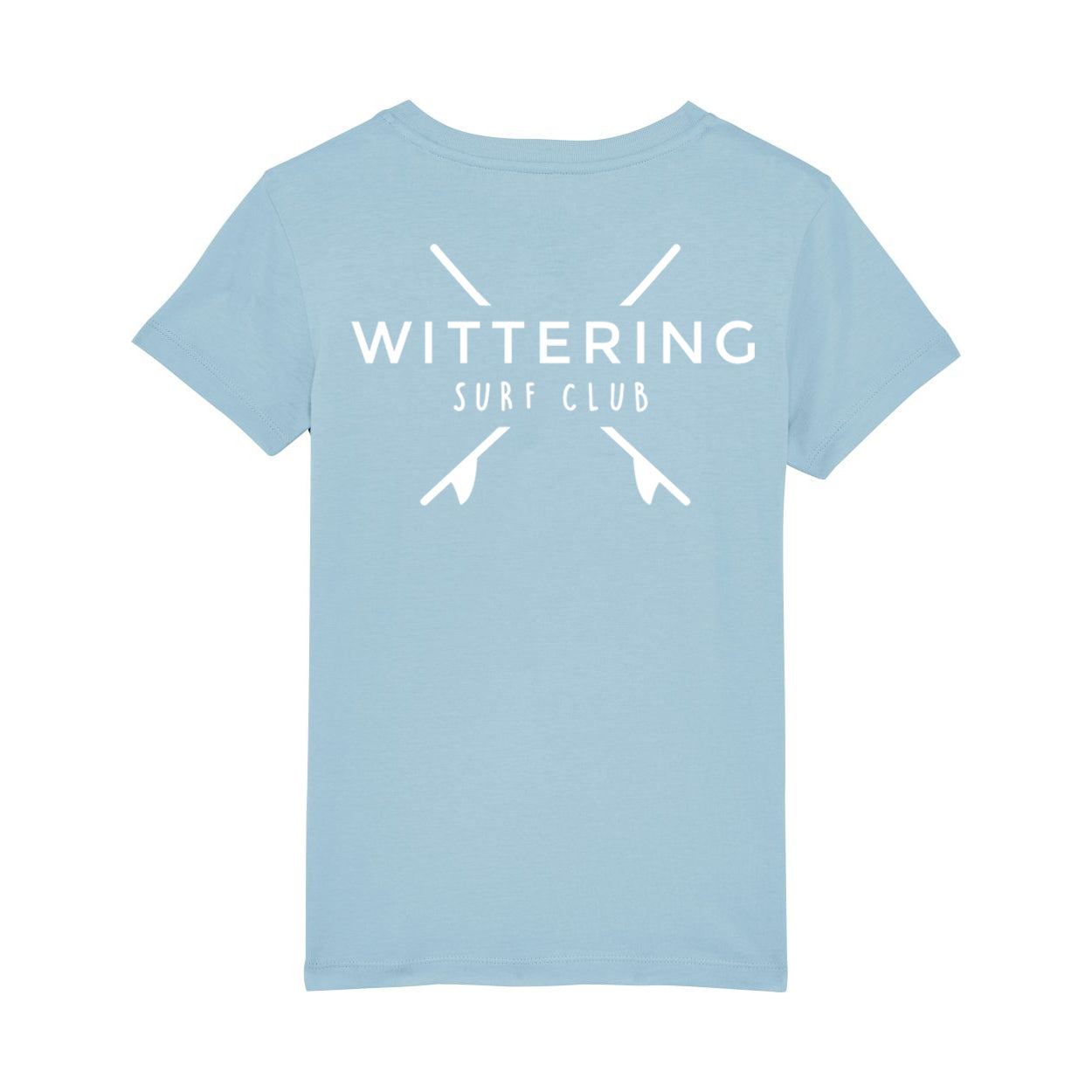 KIDS EVERYDAY SURF CLUB T-SHIRT - SKY BLUE - Wittering Surf Shop