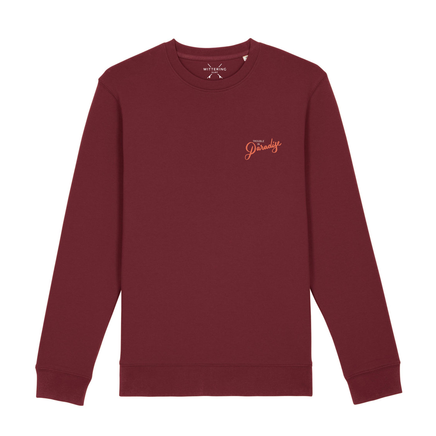 TROUBLE IN PARADISE SNAPPER CREW - BURGUNDY