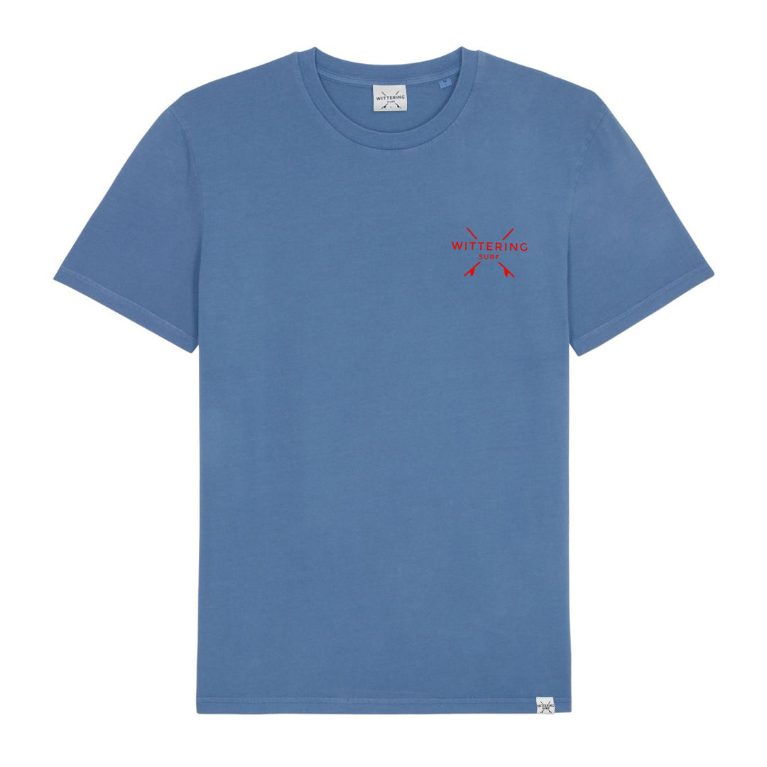 EVERYDAY T-SHIRT - VINTAGE BLUE - Wittering Surf Shop