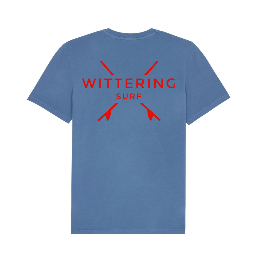 EVERYDAY T-SHIRT - VINTAGE BLUE - Wittering Surf Shop
